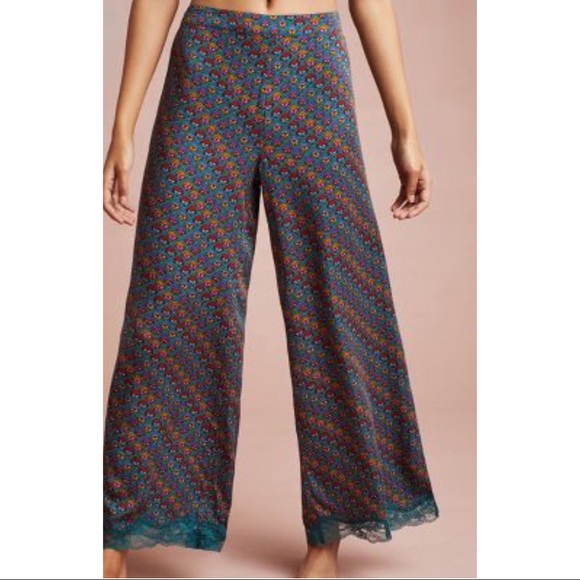 Anthropologie Pants - Candace lace trimmed pants Anthropologie NWT